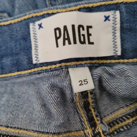 Paige Verdugo Ankle Jeans Womens Size 25 Skinny Low Rise Medium Wash Denim Pants - Picture 4 of 5